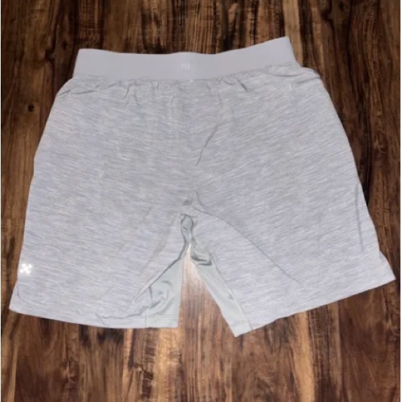 Lululemon T.H.E Short 9” Linerless Shorts In Heather Allover Sea Salt Light Cast - Picture 5 of 10